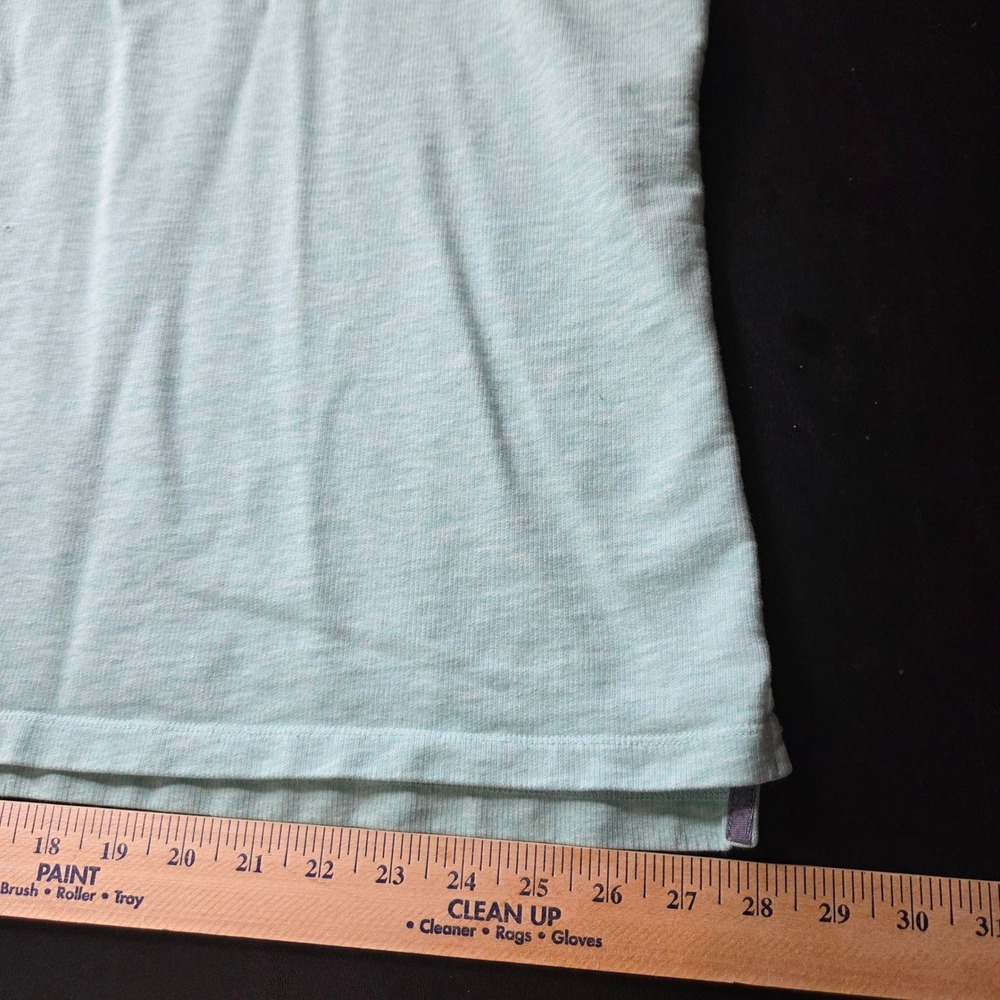L.L. Bean Sweatshirt Women 3X Green Button Neck Cotton Pullover 504433 - Picture 8 of 10